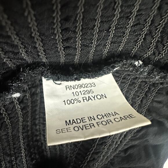 Pacsun LA Hearts Womens Smocked Cropped Ruffle Black/White Stripe Tank Top Large - Picture 8 of 9